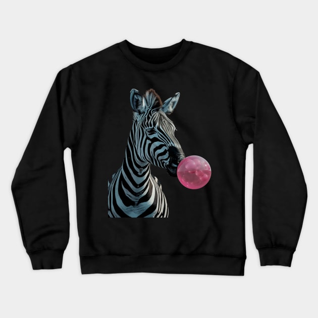 Zebra Jovial Journeys Crewneck Sweatshirt by JocelynnBaxter